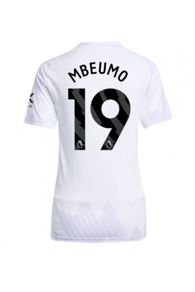 Manchester United Bryan Mbeumo #19 Jalkapallovaatteet Naisten Vieraspaita 2025-26 Lyhythihainen Manchester United Bryan Mbeumo #19 Jalkapallovaatteet Naisten Vieraspaita 2025-26 Lyhythihainen